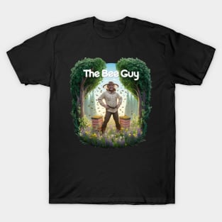 Funny Beekeeper Art For Men Dad Bee Hive Honey Beekeeping T-Shirt